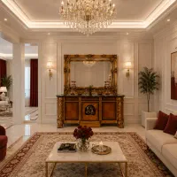 آینه و کنسول آنتیک سلطنتی کمیاب