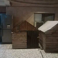 فزوش لانه سگ بزرگ تمام  آن رویه چوب