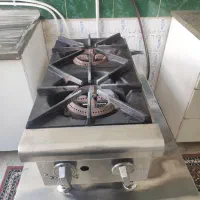 اجاق گاز دوشعله 4cook،میز کاری زیرگریل،قالب پیتزا|کافی‌شاپ و رستوران|تهران, نارمک|دیوار