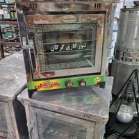 تنور گازی استیل ۲سینی لعل افروز