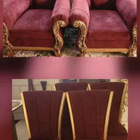 مبل ۷ نفره به همراه ۴ صندلی میزبان