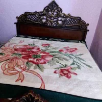 تخت دونفره سلطنتی به همراه تشک|مبلمان خانگی و میز عسلی|الوند, |دیوار