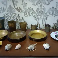 کاسه و لیوان مسی و برنجی