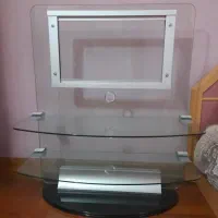 میز شیشه ای به همراه استند تی وی TV