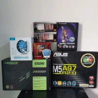 کیس قدرتمند ۸ هسته‌ای AMD + مانیتور الجی ۲۲ اینچ