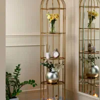 استند کنارسالنی قفسی طلایی