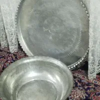 مجع و لگن مسی خیلی قدیمی تمیز و سالم