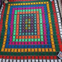 هنر بافندگی .چادرشب.جوراب .یک رنگ‌.تور دستمال