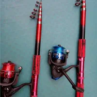 لنسر ماهیگیری چوب ۳۶۰ سانت با چرخ ۷۰۰۰ و نخ مخصوص