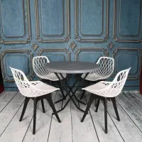 ست صندلی پلاستیکی طرح الماس