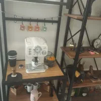 کافی بار چوب و فلز