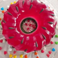 دسر وژله  فینگرفود خانگی خوشمزه با تزئینی خاص