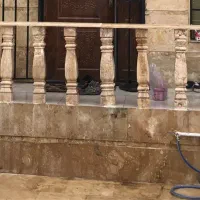 نرده سنگی شکلاتی تراورتن