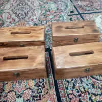 جا دستمال کاغذی چوبی