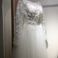 لباس عروس مدل اروپایی دانتل فرانسه دوخت مزون|لباس|سمنان, |دیوار