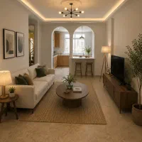 جنت آباد مرکزی 66متر 2خ کم واحد دو جهت نور دلالی