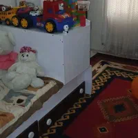 تخت و کمد کودک تمام ام دی اف در حد نو|تخت و صندلی بچه|تهران, والفجر (افسریه)|دیوار