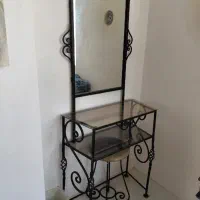 تخت خواب دو نفر و تشک خوش خواب و میز توالت|تخت و سرویس خواب|تنکابن, |دیوار