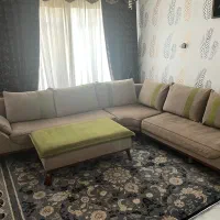 مبل ال شرکتی ۷ نفره طوسی سبز فقط امروز ۱۶