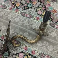 لوستر دیواری برنج قدیمی اصل اصل|لوستر و چراغ آویز|سنندج, |دیوار