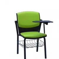 ۱ عدد صندلی دسته دار دانش آموزی چرم مشکی ماکان|صندلی و نیمکت|خرم‌آباد, |دیوار