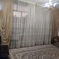 دوتاپرده حریرتورگیپورخارجی۲مترونیم برای پنجره۵متری