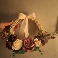 حلقه گل پشت درب|گل مصنوعی|تهران, جوادیه|دیوار