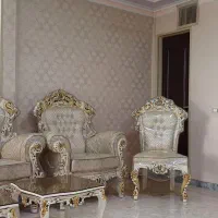 مبل سلطنتی ۹ نفره چوب راش کاملا نو