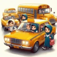سرویس مدرسه دخترانه از میانچیل به جیرفت