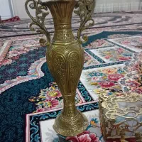 گلدان وجا دستمالی برنجی