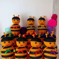 عروسک کاموایی|صنایع دستی و سایر لوازم تزئینی|رشت, کوی مهر|دیوار