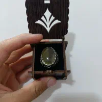 انگشتر نقره با سنگ عقیق اصل