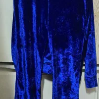 هودی و شلوارمخمل آبی کاربنی سایزLمناسب۳۸تا ۴۲|لباس|تهران, آهنگ|دیوار