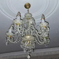 لوستر ۵ شعله کریستال