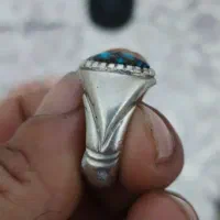 انگشتر نقره فیروزه|جواهرات|برخوار, |دیوار