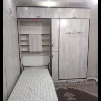 دو عدد تخت تاشو یک نفره  ام دی اف در حد نو