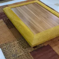 میز پذیرایی وسط مبلی چوب و پارچه