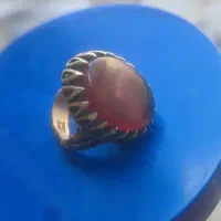 انگشتر عقیق یمنی رگه دار