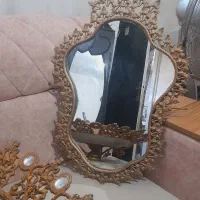 ظرف میوه یا شیرینی طرح برنجی و آینه طرح برنجی|صنایع دستی و سایر لوازم تزئینی|بهشهر, |دیوار