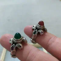 جفت انگشتر نقره کلکسیونی