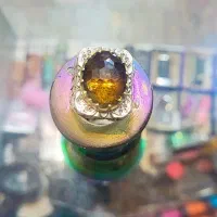 انگشتر سترین رکاب نقره  ۸تا الماس تاج برنجی|جواهرات|مشهد, رستگار|دیوار