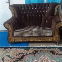یه دست مبل هفت نفره با میز ناهار خوری