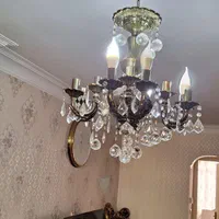 ۲عدد لوستر کریستالی