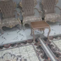 مبل سلطنتی تمام راش گردو ۹ نفره