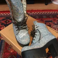 نیم بوت نگینی سایز ۳۷ ۳۸|کیف، کفش، کمربند|چمستان, |دیوار