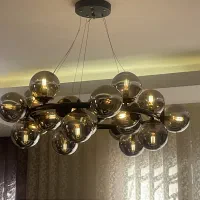 لوستر خارجی حباب دار خارجی + دو عدد ست