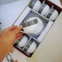 سرویس ۱۲ پارچه چایخوری مدل ایتالیا اف حاشیه سورن