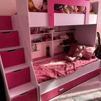 تخت دو طبقه دخترانه