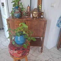 کنسول چوبی به همراه پاک