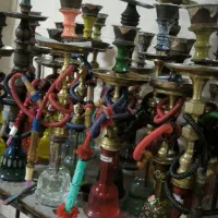 تعدادی قلیان قهوه خانه